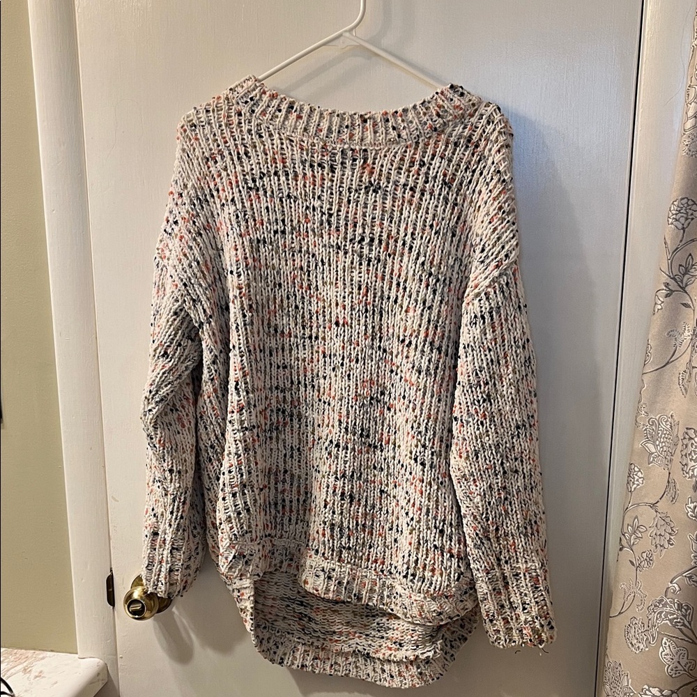 Chic Speckled Knit Sweater